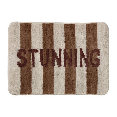 Badmat stunning - bruin - 50x70 cm