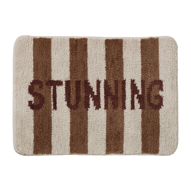 Badmat stunning - bruin - 50x70 cm