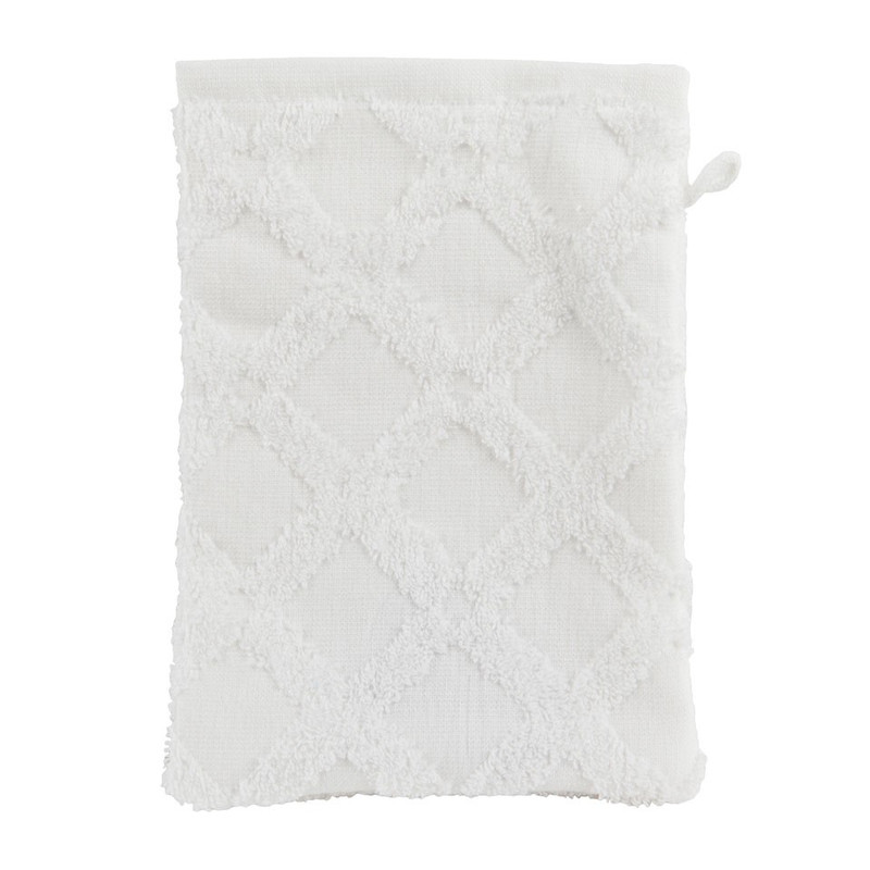 Washand X - 21x16 cm - wit