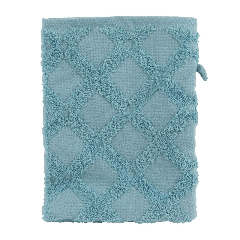 Washand X - 21x16 cm - blauw