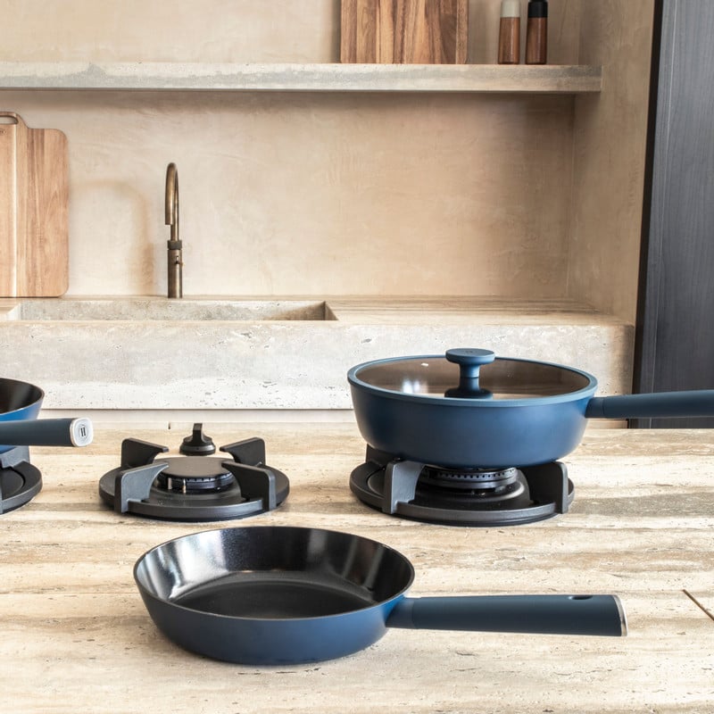 Hugo Kennis koekenpan - blauw/zwart - ø28x5.5 cm 