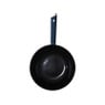 Hugo Kennis wokpan - blauw/zwart - ø28x8 cm