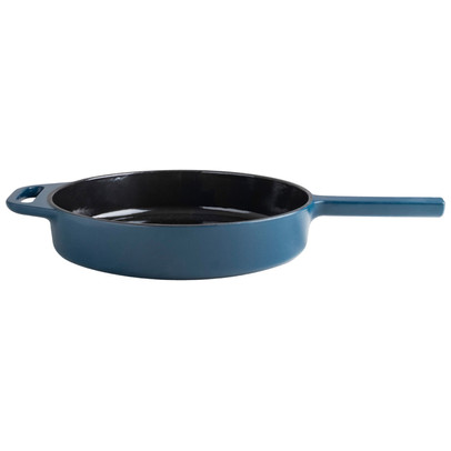 Hugo Kennis koekenpan - gietijzer - blauw/zwart - ø24 cm 