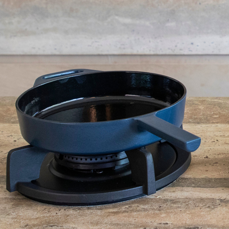 Hugo Kennis koekenpan - gietijzer - blauw/zwart - ø24 cm 