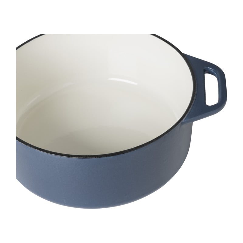 Hugo Kennis braadpan met deksel - gietijzer - blauw/zwart - ø24 cm 