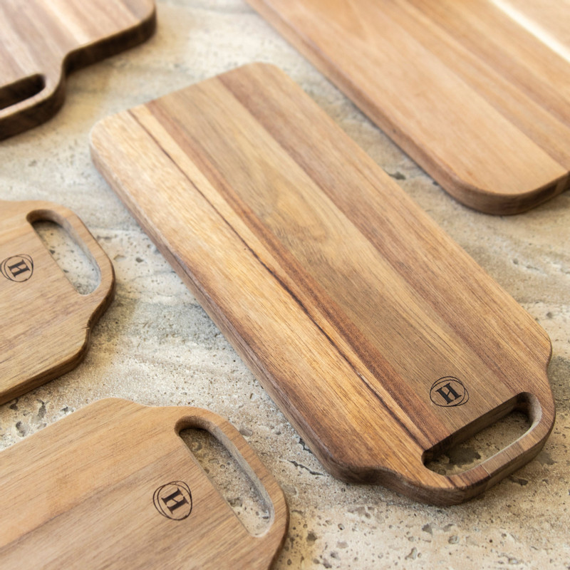 Hugo Kennis serveerplank - acaciahout - 31.5x14x1.8 cm