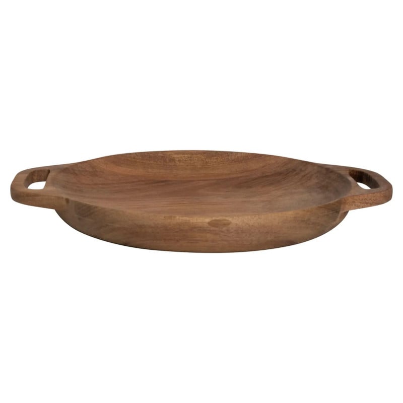 Hugo Kennis borrelplank klein - bruin - ø18 cm