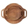 Hugo Kennis borrelplank klein - bruin - ø18 cm