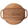 Hugo Kennis borrelplank groot - bruin - ø26 cm