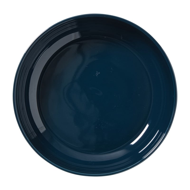 Hugo Kennis diep bord - blauw/wit - ø22 cm