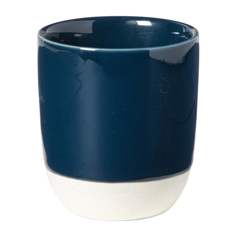 Hugo Kennis espresso mok - blauw/wit - 70 ml