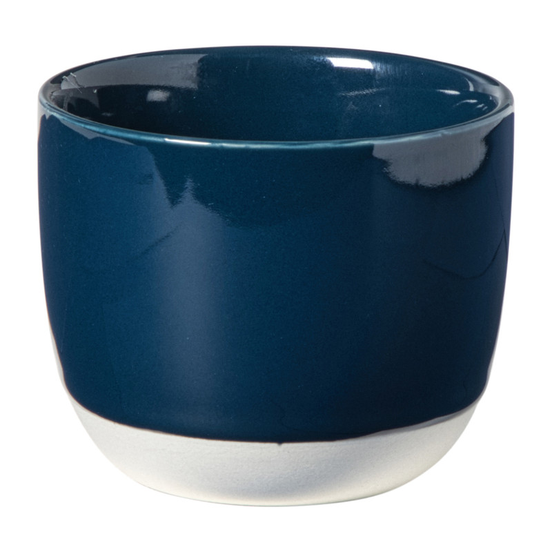 Hugo Kennis koffiemok - blauw/wit - 180 ml