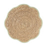 Placemat bloem groen - zeegras - ø38 cm