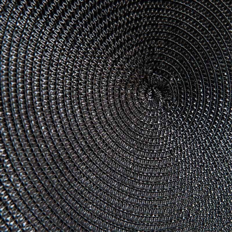 Placemat rond - zilver - 38 cm 