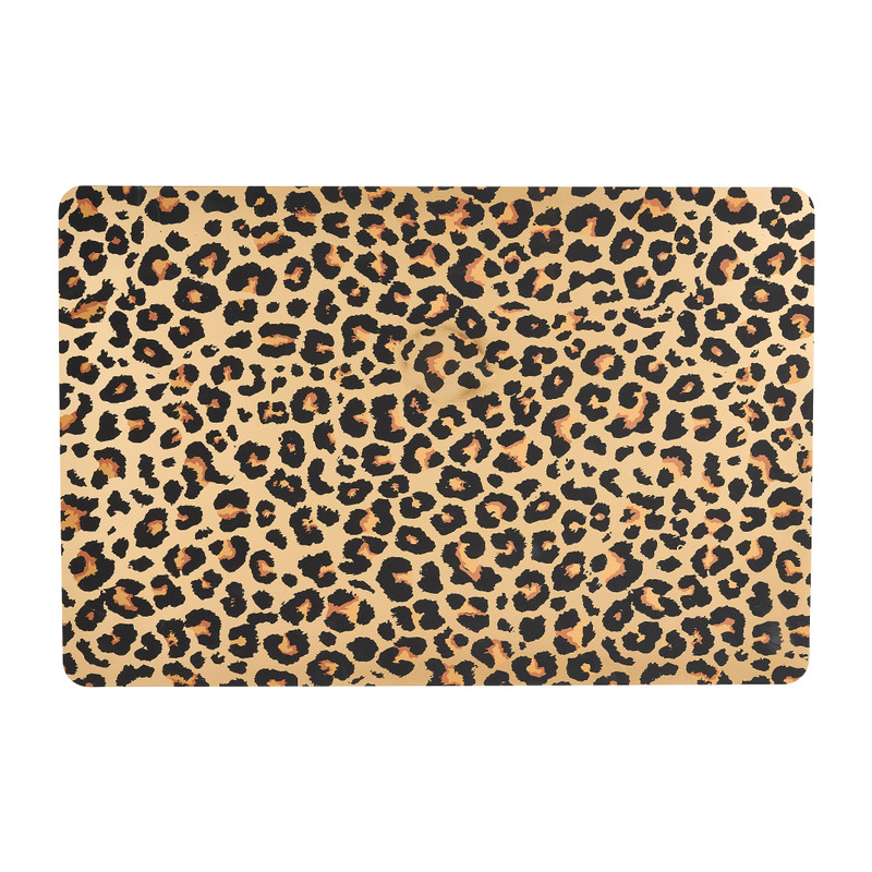 Placemat luipaard - goudkleurig - 43x28 cm
