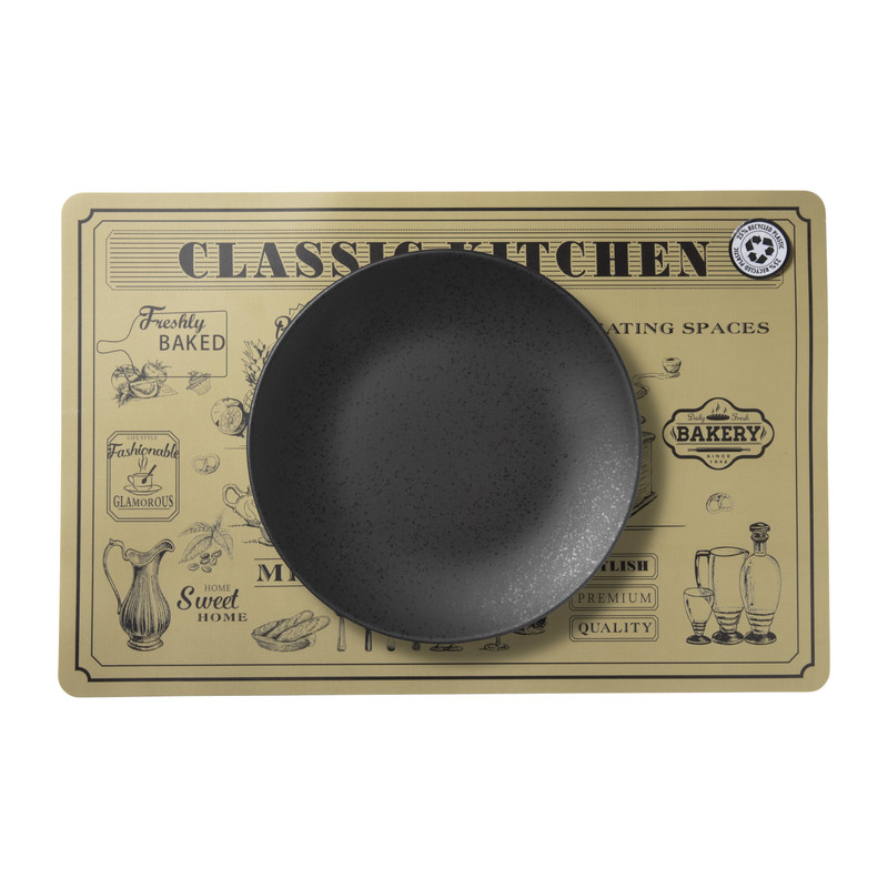 Placemat keuken - 43.5x28.5 cm - diverse varianten
