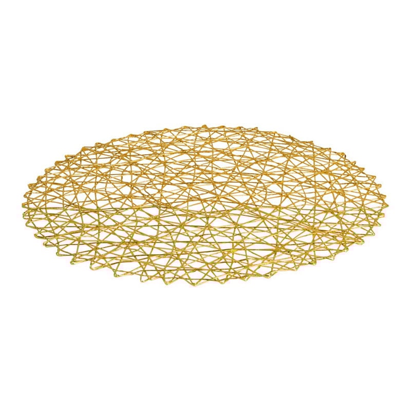 Placemat organic 37 cm goud Xenos