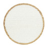 Placemat waterhyacint - wit - ⌀38 cm 