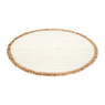 Placemat waterhyacint - wit - ⌀38 cm 