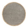 Placemat waterhyacint - grijs - ⌀38 cm 