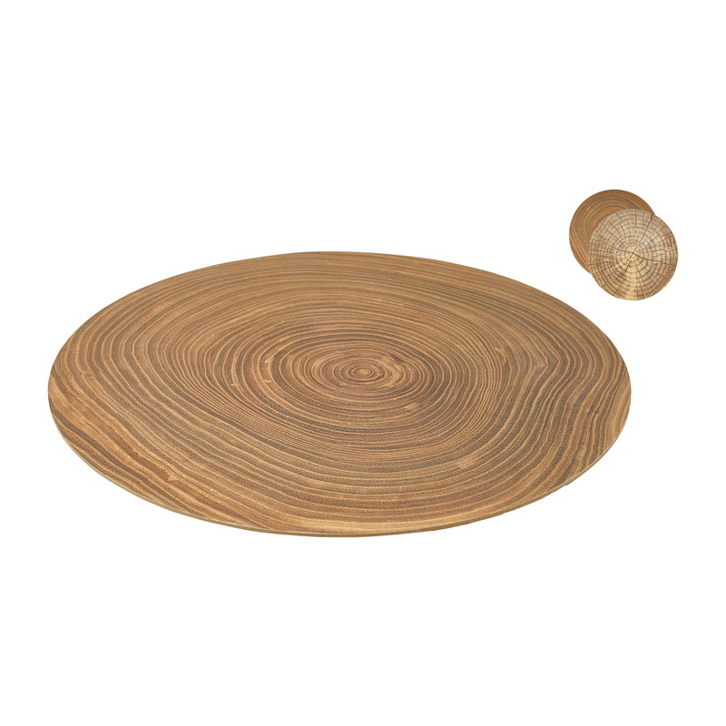 Placemat rond houtdecoratie - ø38 cm
