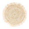 Placemat rond met franjes - ⌀38 cm