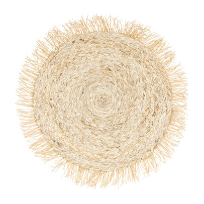 Placemat rond met franjes - ⌀38 cm