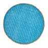 Placemat waterhyacint - turquoise - ⌀38 cm