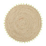 Placemat pompom - groen - ø38 cm