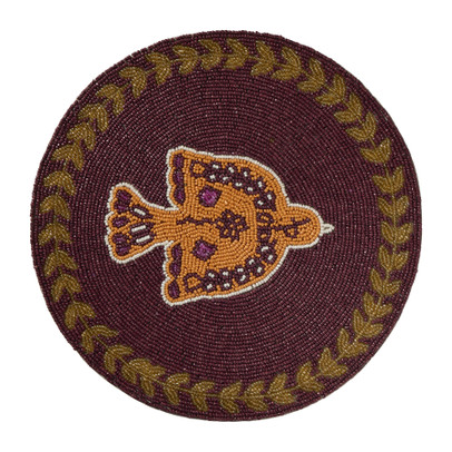 Placemat kraaltjes peacebird - multikleur - 33x33 cm