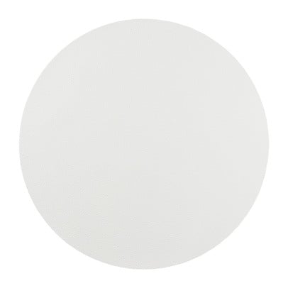 Placemat PU leer - crème - ø38 cm