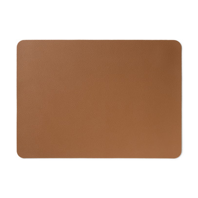 Placemat PU leer - bruin - 33x46 cm