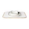 Placemat vilt/riet - 47x32 cm