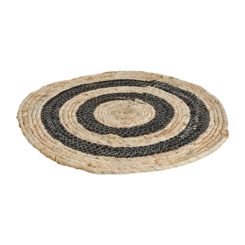 Placemat mais zwart Ø38 CM Xenos