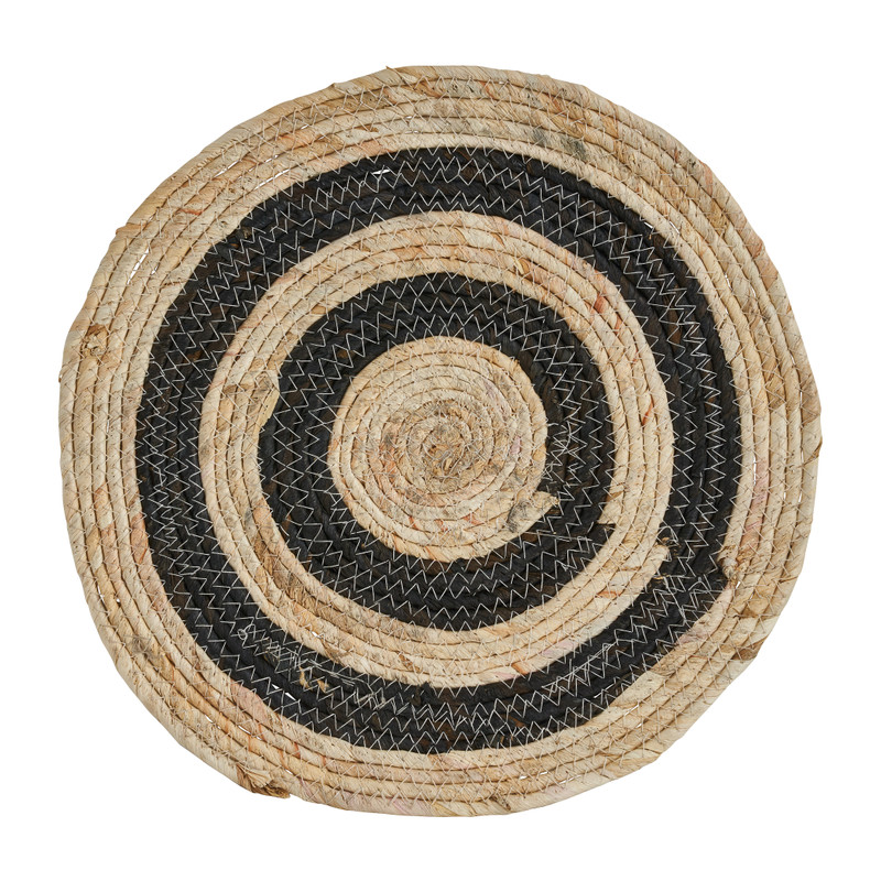 Placemat mais zwart Ø38 CM Xenos