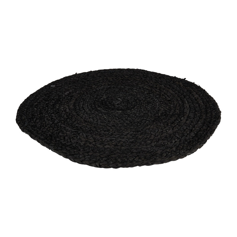 Placemat zeegras zwart ⌀38 cm Xenos