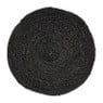 Placemat zeegras - zwart - ⌀38 cm