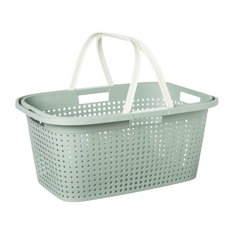 Wasmand Novi met handvat  - groen - 38 liter 