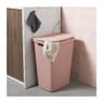 Curver jute wasmand met deksel - 58 liter - roze