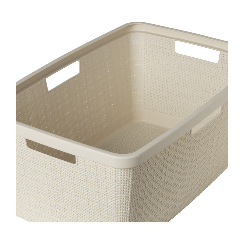 Curver jute wasmand - 46 liter - beige