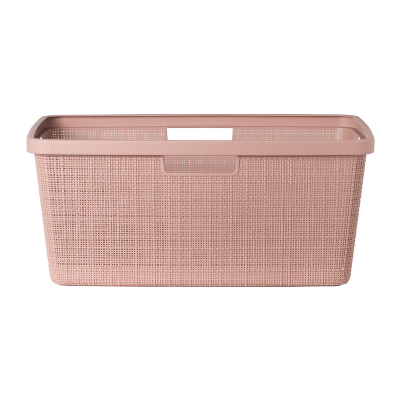 Curver jute wasmand - 46 liter - roze