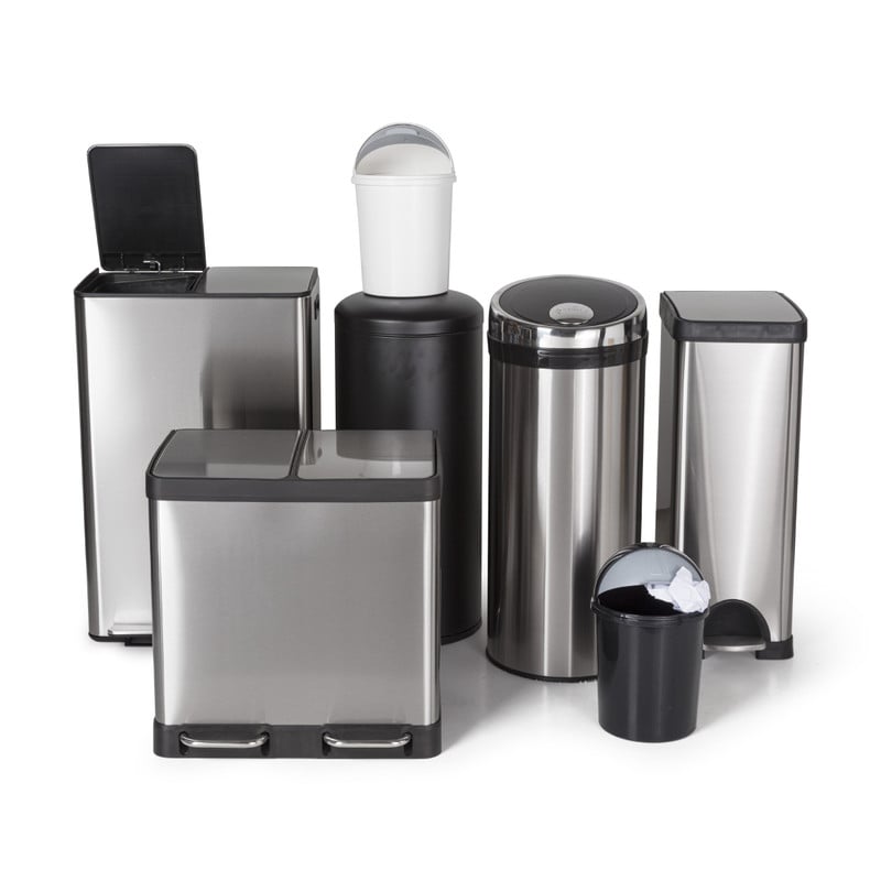 Pedaalemmer - zilverkleurig - 2x20L