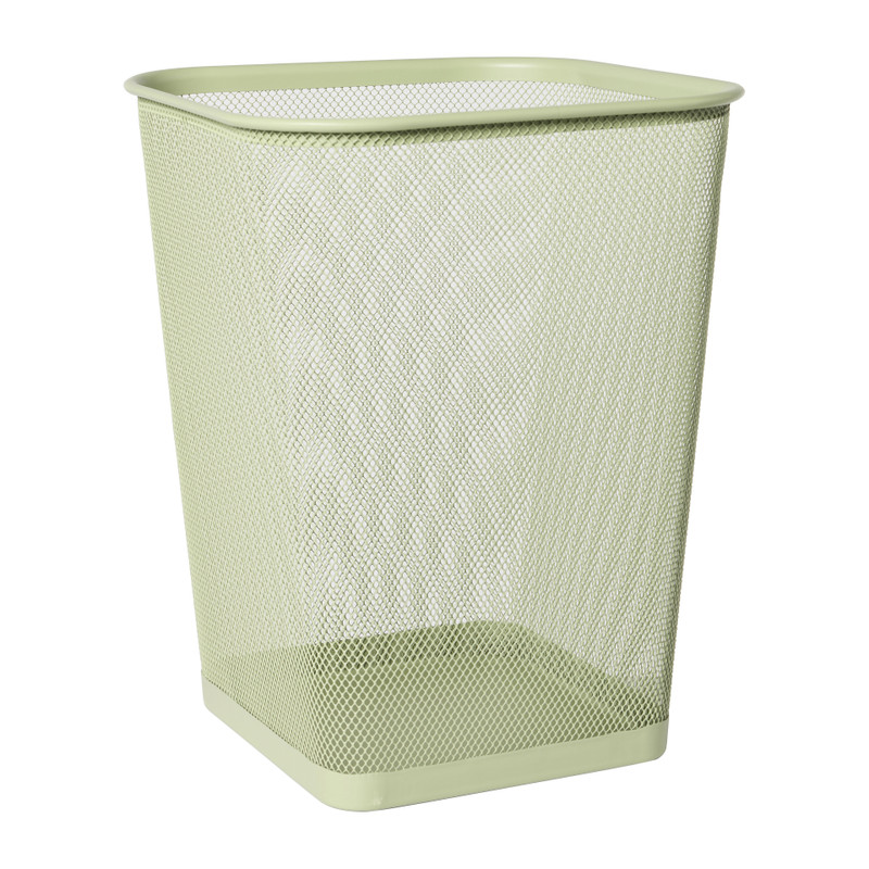 Prullenbak mesh vierkant - groen - 12 liter