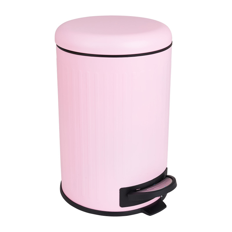 Pedaalemmer retro - roze - 12 liter