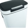 Afvalemmer push - wit - 38 liter
