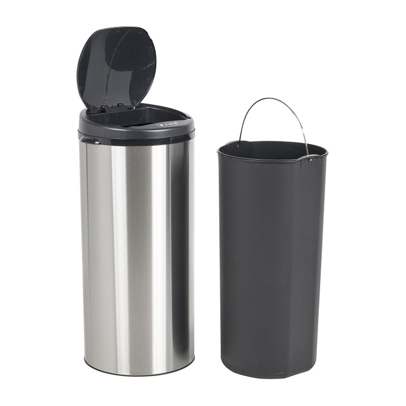 Afvalbak met sensor - RVS - 30x68 cm 