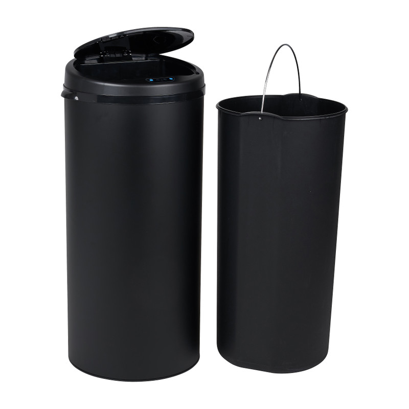 Afvalbak met sensor - zwart - 30x68 cm 