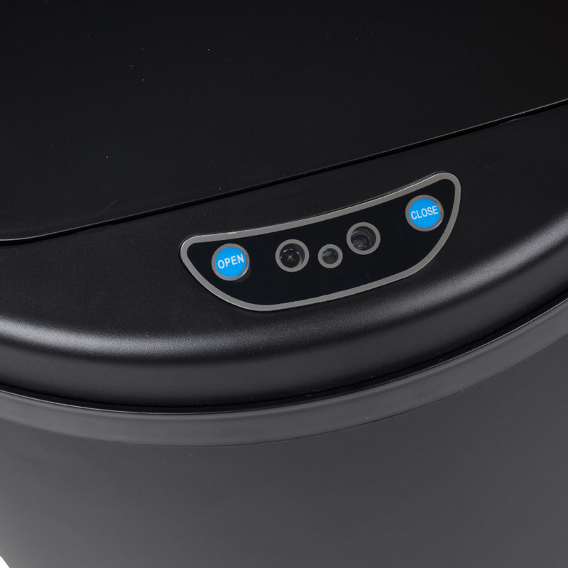 Afvalbak met sensor - zwart - 30x68 cm 