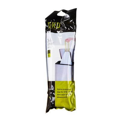 Eko afvalzak - 3/6 L - wit