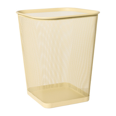 Prullenbak mesh vierkant - beige - 12 liter